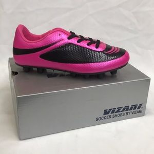 Vizari Soccer Cleats Pink/Black